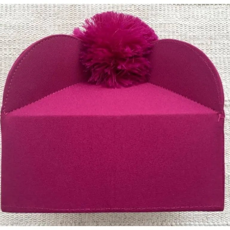 Articles Religieux JP Barrette - pourpre avec pompon 4 cornes -^ Barrettes