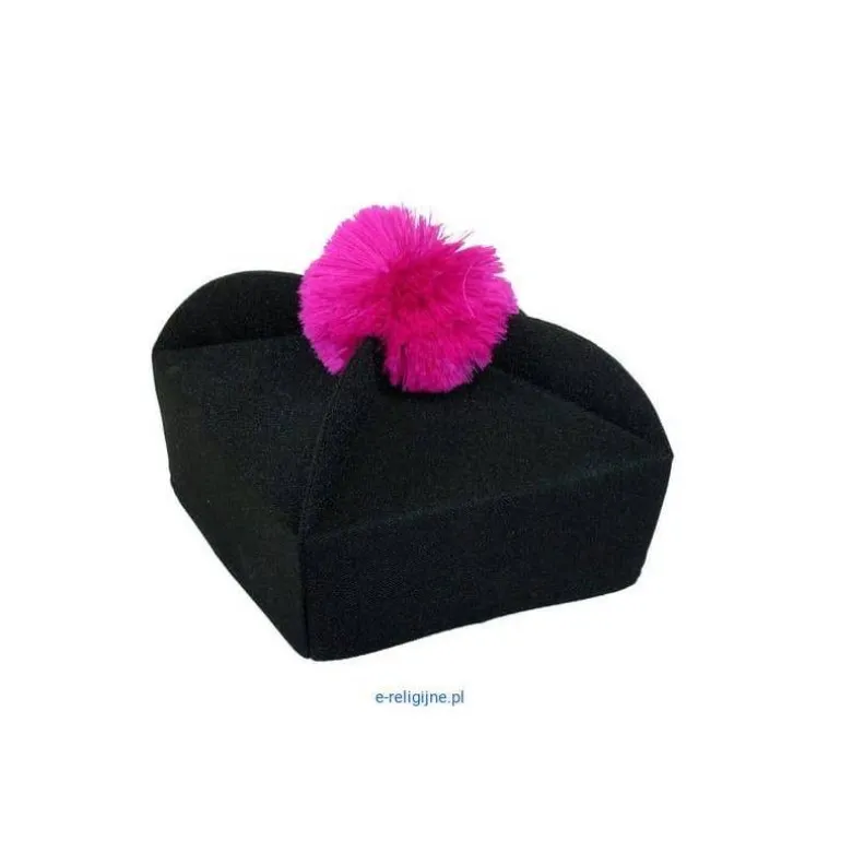 Articles Religieux JP Barrette noir avec pompon coloré 4 cornes -^ Barrettes