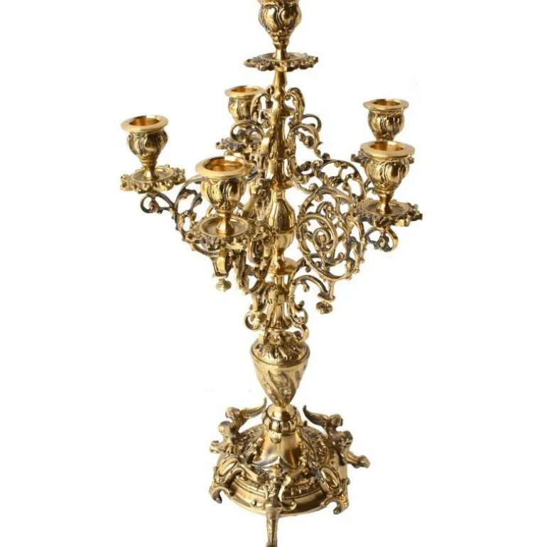 Articles Religieux JP Candélabre 6 flammes - Ajouré -^ Chandelier / Candelabre