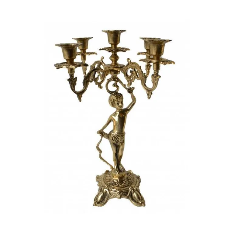 Articles Religieux JP Candélabre 5 flammes - Petit Page -^ Chandelier / Candelabre