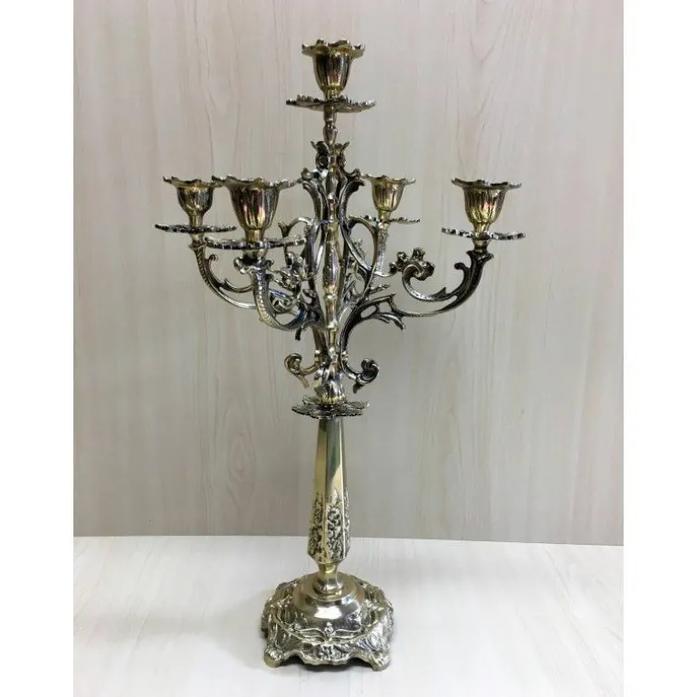 Articles Religieux JP Candélabre 5 flammes - Poteau -^ Chandelier / Candelabre