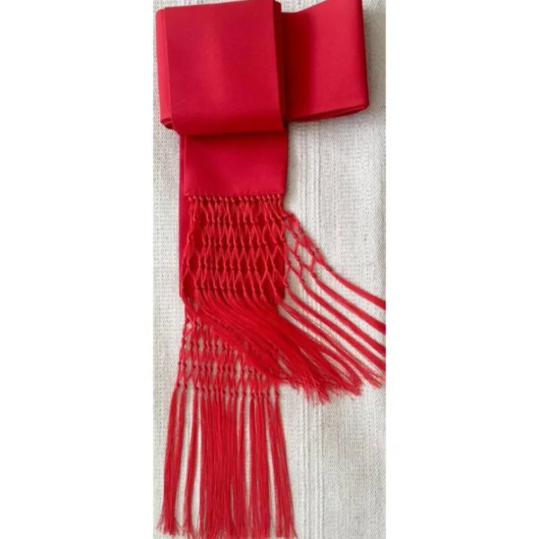 Articles Religieux JP Ceinture de soutane rouge -^ Centuires De Soutane