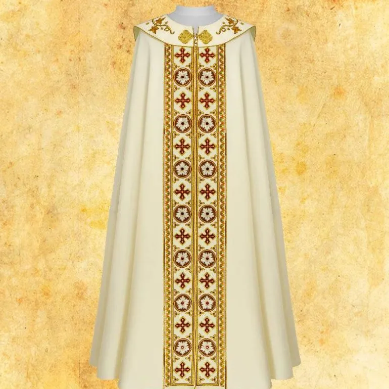 Articles Religieux JP chape liturgique avec motif Agneau de Dieu^ Chapes