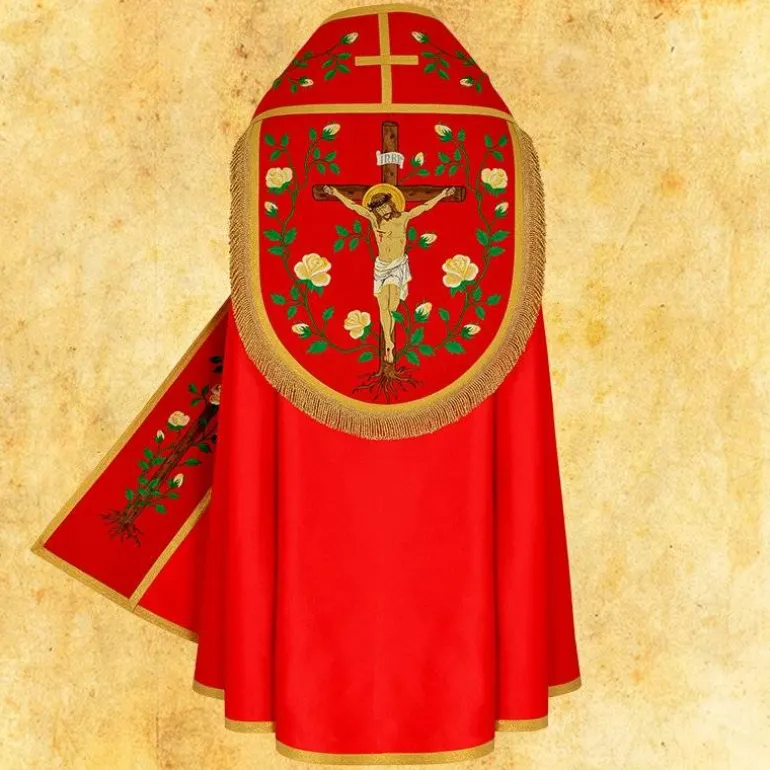 Articles Religieux JP Chape liturgique avec motif Jésus Christ^ Pâques | Chapes