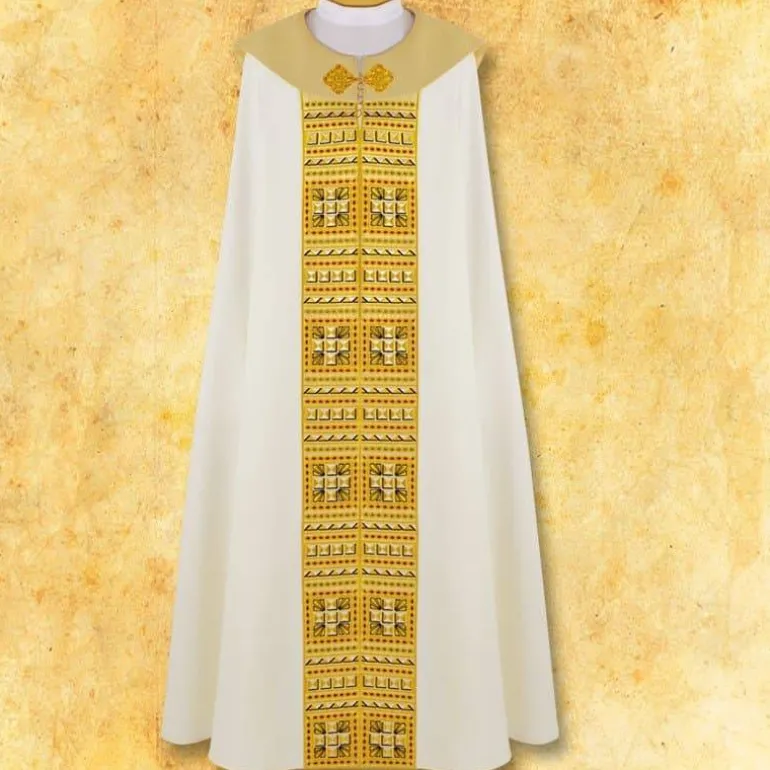 Articles Religieux JP chape liturgique avec motif romaine^ Chapes