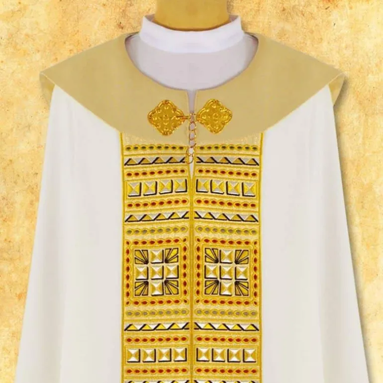 Articles Religieux JP chape liturgique avec motif romaine^ Chapes