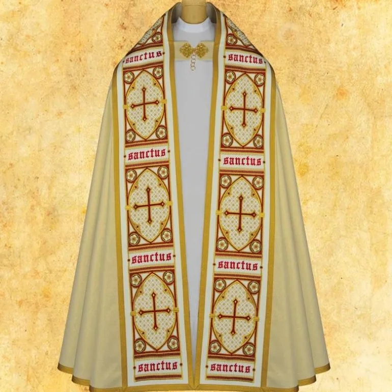 Articles Religieux JP Chape liturgique sanctus la cène^ Pâques | Chapes
