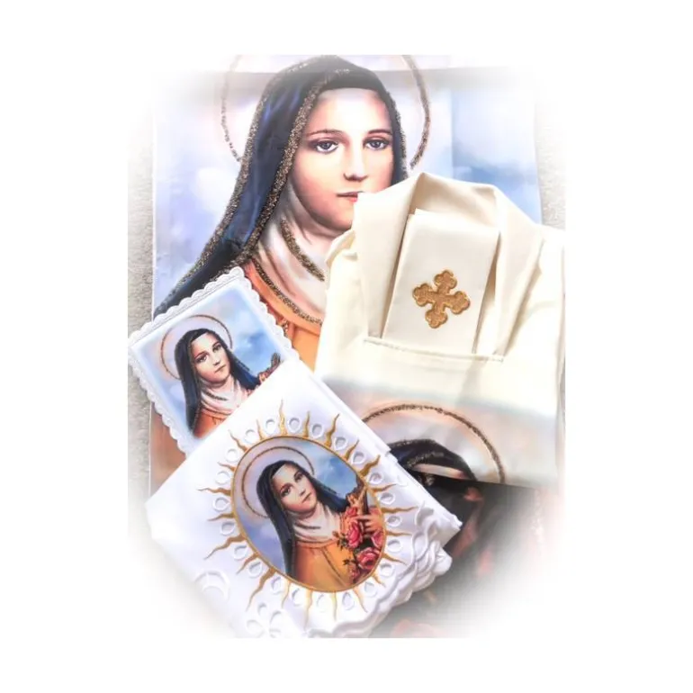Articles Religieux JP Chasuble avec photo Sainte Thérèse -^ Visages De Saints