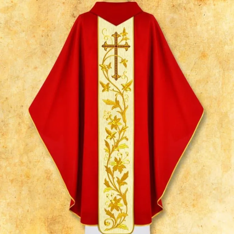 Articles Religieux JP Chasuble avec visage Saint Etienne^ Visages De Saints