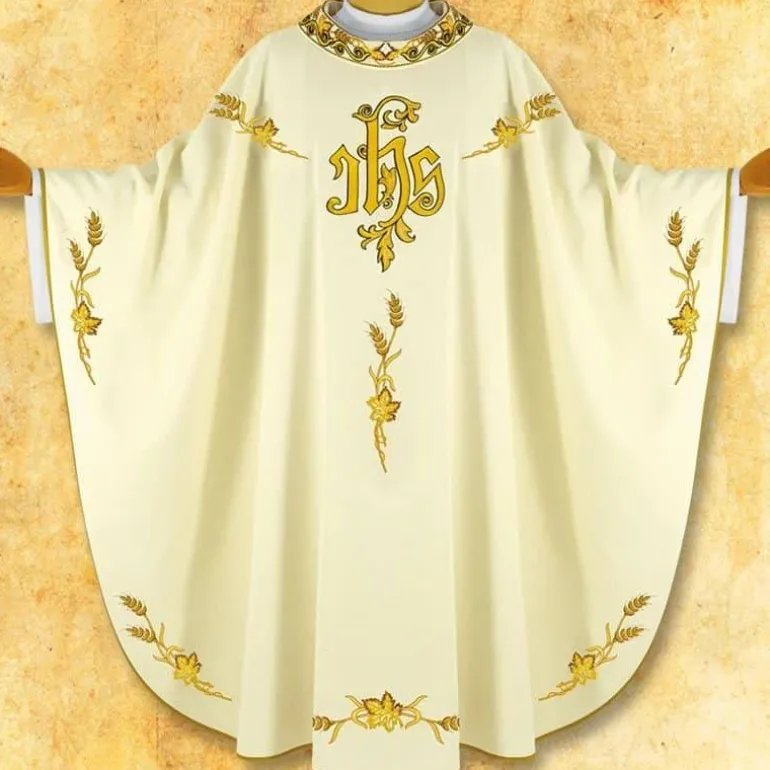 Articles Religieux JP chasuble brodée avec riche broderie^ Pâques | Exclusive