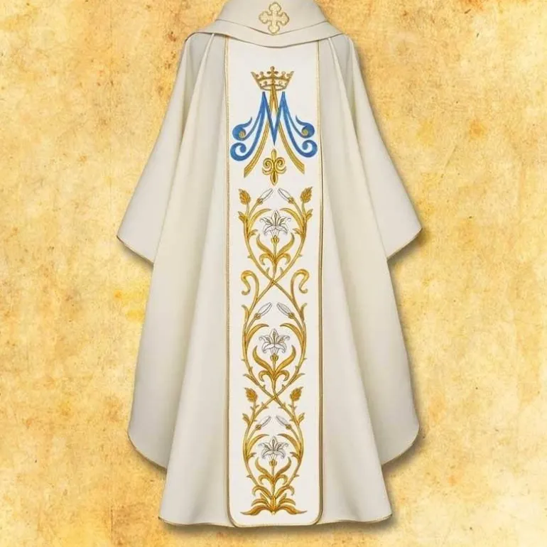 Articles Religieux JP Chasuble Cœur Immaculé de Marie^ Mariale