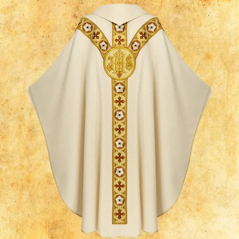 Articles Religieux JP chasuble liturgique avec motif Agneau Dieu^ Pâques | Pâques