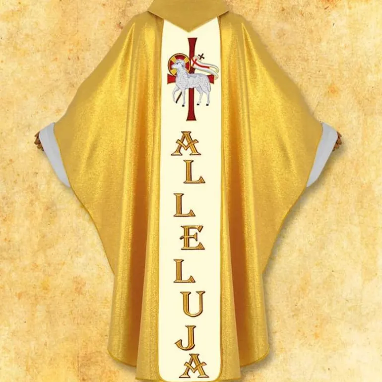 Articles Religieux JP chasuble liturgique avec motif Jésus^ Pâques | Pâques