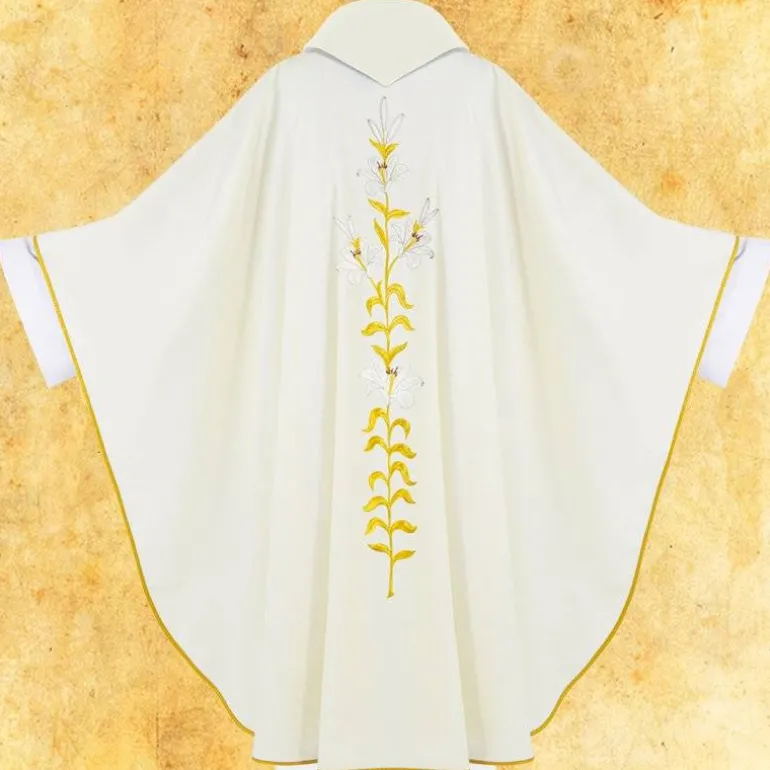 Articles Religieux JP chasuble liturgique avec motif saint joseph^ Visages De Saints