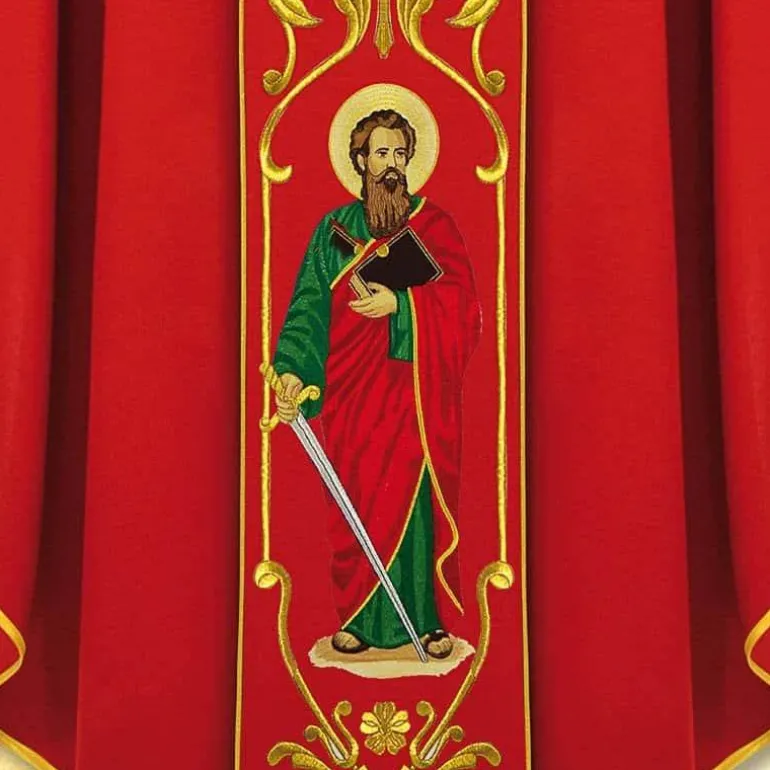 Articles Religieux JP chasuble liturgique avec motif saint pierre^ Visages De Saints