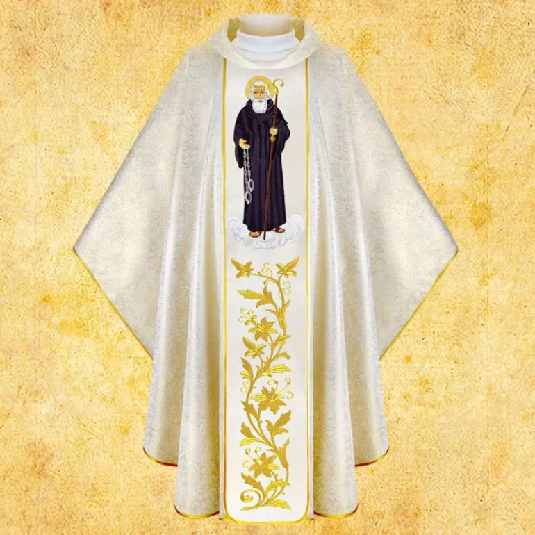 Articles Religieux JP Chasuble liturgique avec Saint^ Visages De Saints