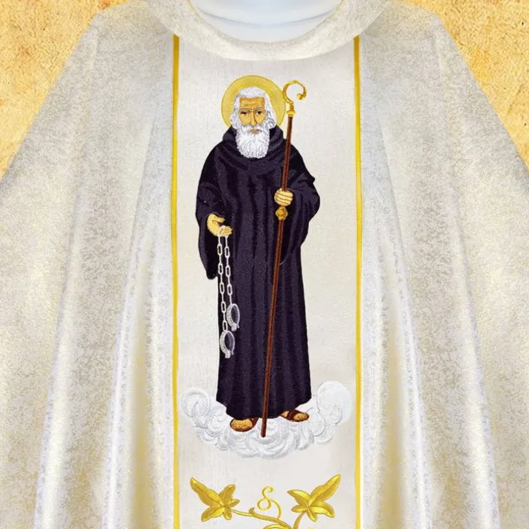 Articles Religieux JP Chasuble liturgique avec Saint^ Visages De Saints