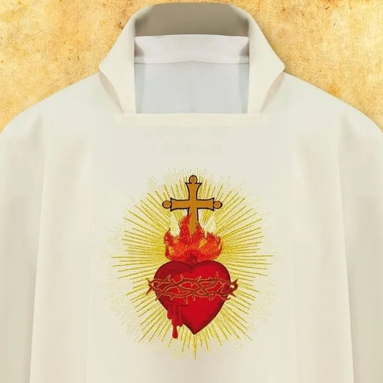 Articles Religieux JP chasuble liturgique cœur Jésus^ Pâques