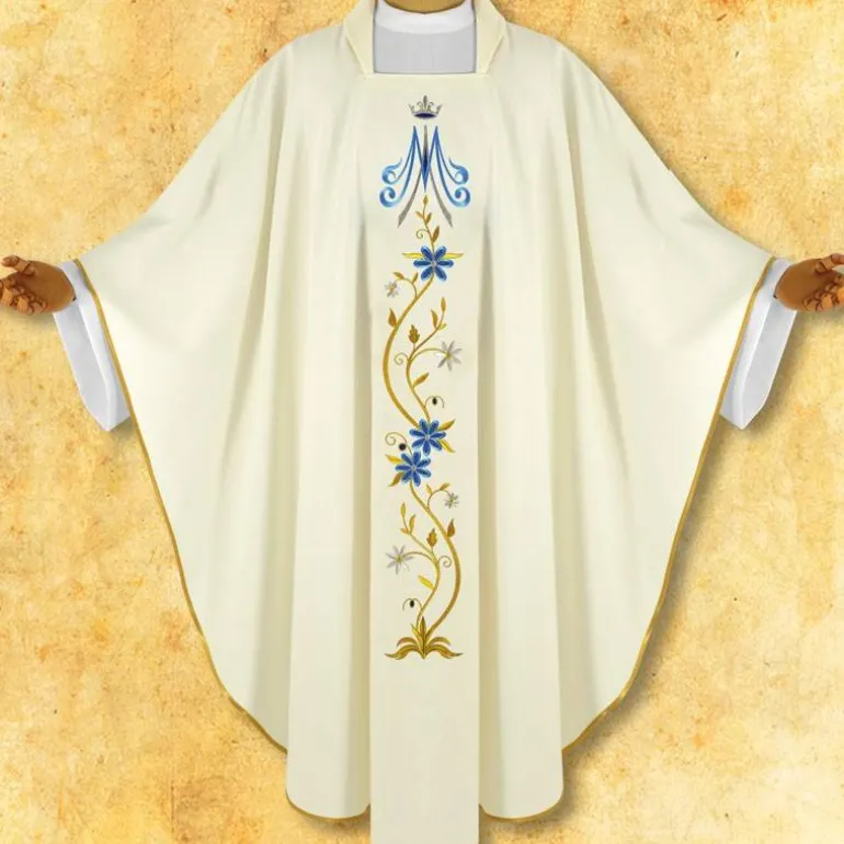 Articles Religieux JP CHASUBLE liturgique Mariale^ Mariale