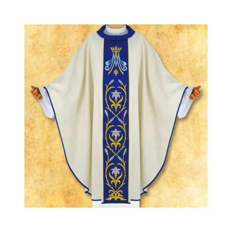 Articles Religieux JP chasuble liturgique mariale^ Mariale