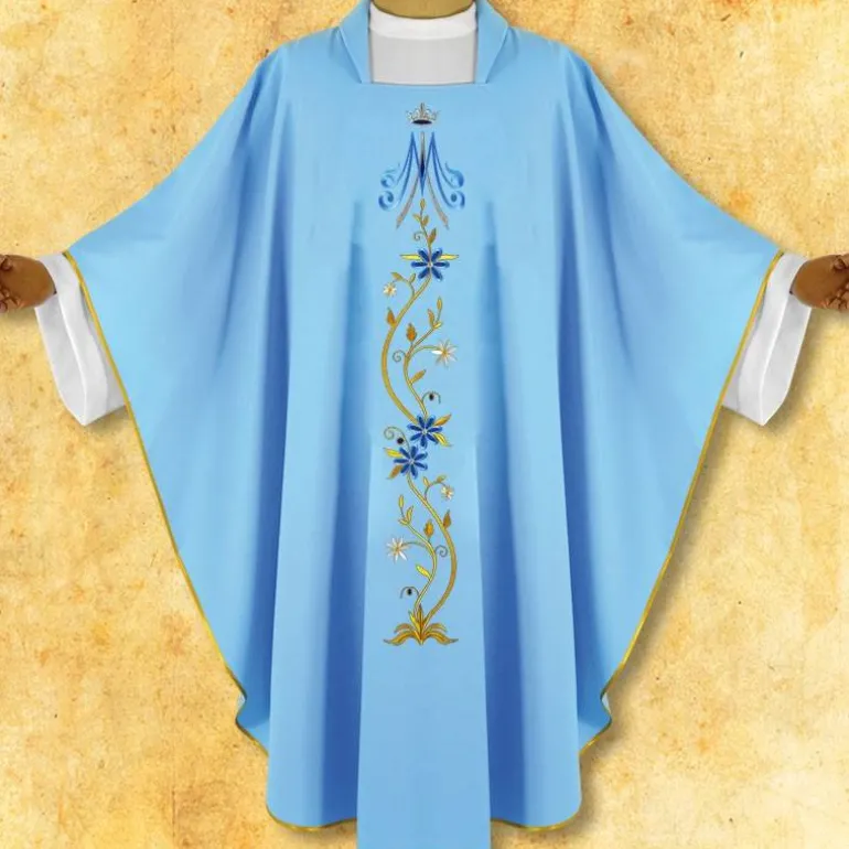 Articles Religieux JP CHASUBLE liturgique Mariale^ Mariale