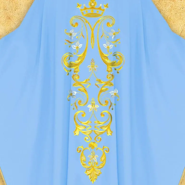 Articles Religieux JP Chasuble liturgique motif Mariale^ Mariale