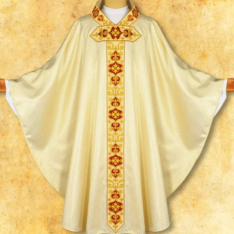 Articles Religieux JP chasuble liturgique pour messe avec motif Pâques^ Pâques