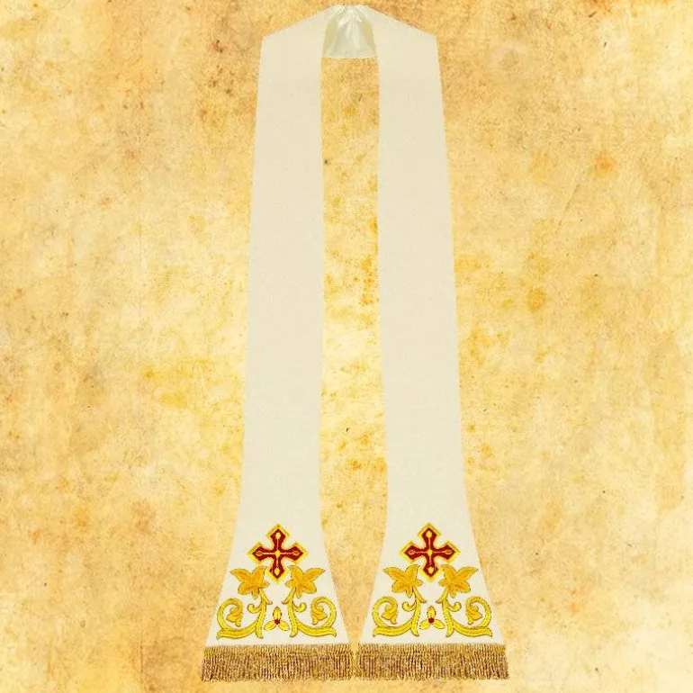 Articles Religieux JP chasuble liturgique romaine avec motif Agneau Dieu^ Chasubles Romaine