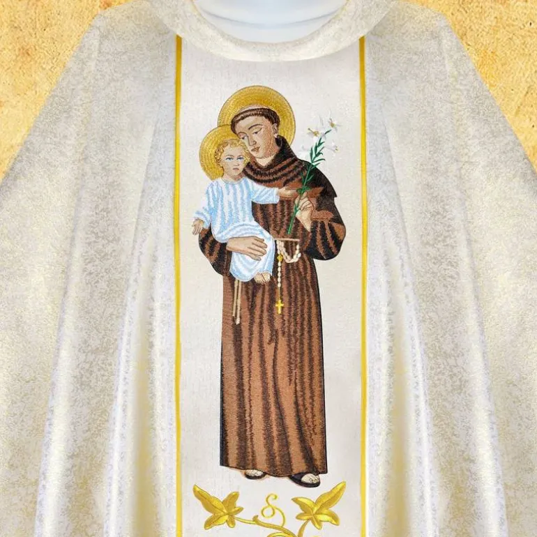 Articles Religieux JP Chasuble liturgique Saint Antoine^ Visages De Saints