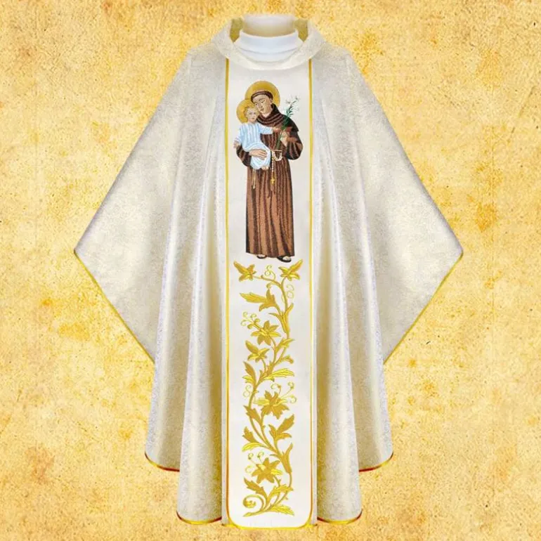 Articles Religieux JP Chasuble liturgique Saint Antoine^ Visages De Saints