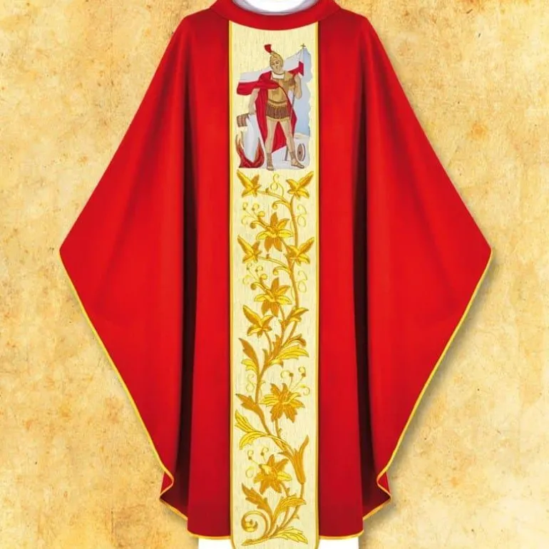 Articles Religieux JP Chasuble liturgique Saint Florian^ Visages De Saints