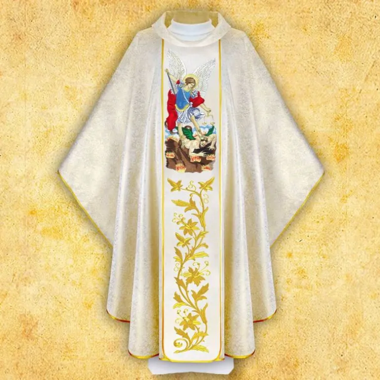 Articles Religieux JP Chasuble liturgique saint Michel Archangr^ Visages De Saints