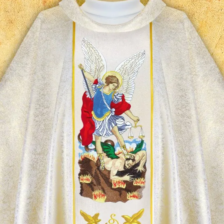 Articles Religieux JP Chasuble liturgique saint Michel Archangr^ Visages De Saints