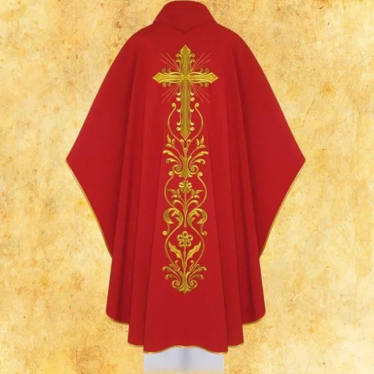 Articles Religieux JP chasuble liturgique saint Pierre et Saint Paul^ Visages De Saints