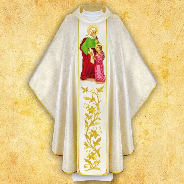 Articles Religieux JP Chasuble liturgique Sainte Anne^ Visages De Saints
