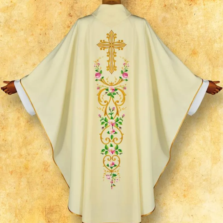 Articles Religieux JP chasuble liturgique sainte Rita^ Visages De Saints