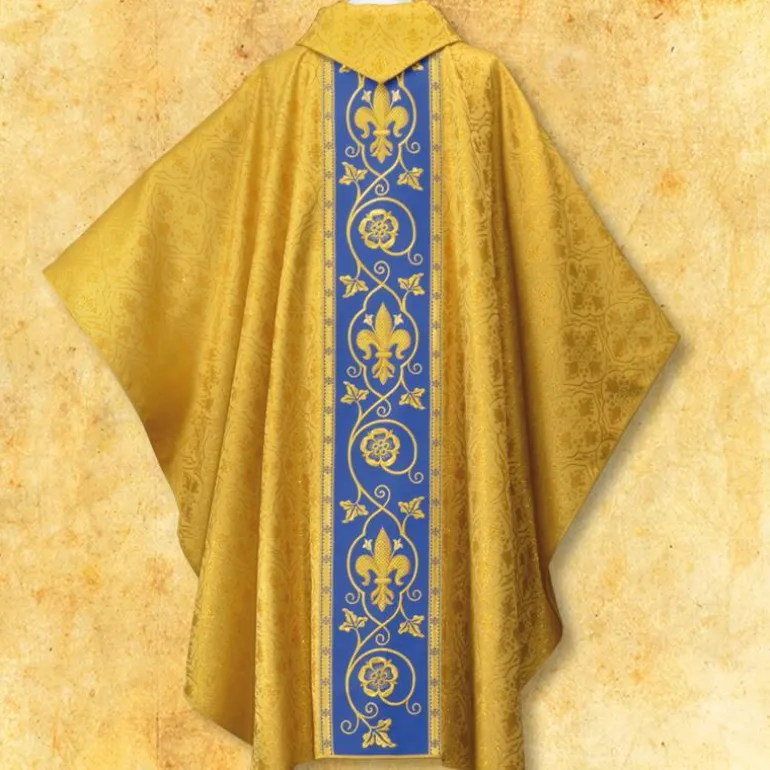Articles Religieux JP chasuble liturgique style romaine motif Saint Jacques^ Visages De Saints