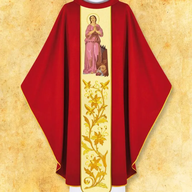 Articles Religieux JP Chasuble liturgique visage Sainte Marguerite^ Visages De Saints