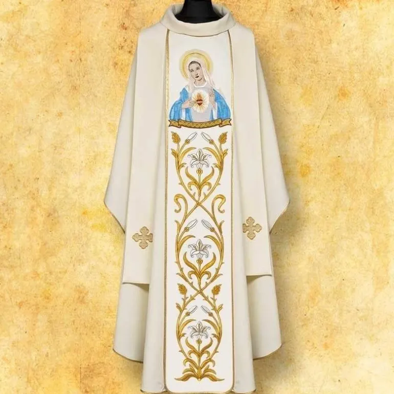 Articles Religieux JP Chasuble Mariale^ Mariale