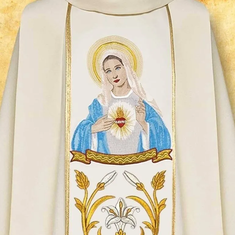 Articles Religieux JP Chasuble Mariale^ Mariale