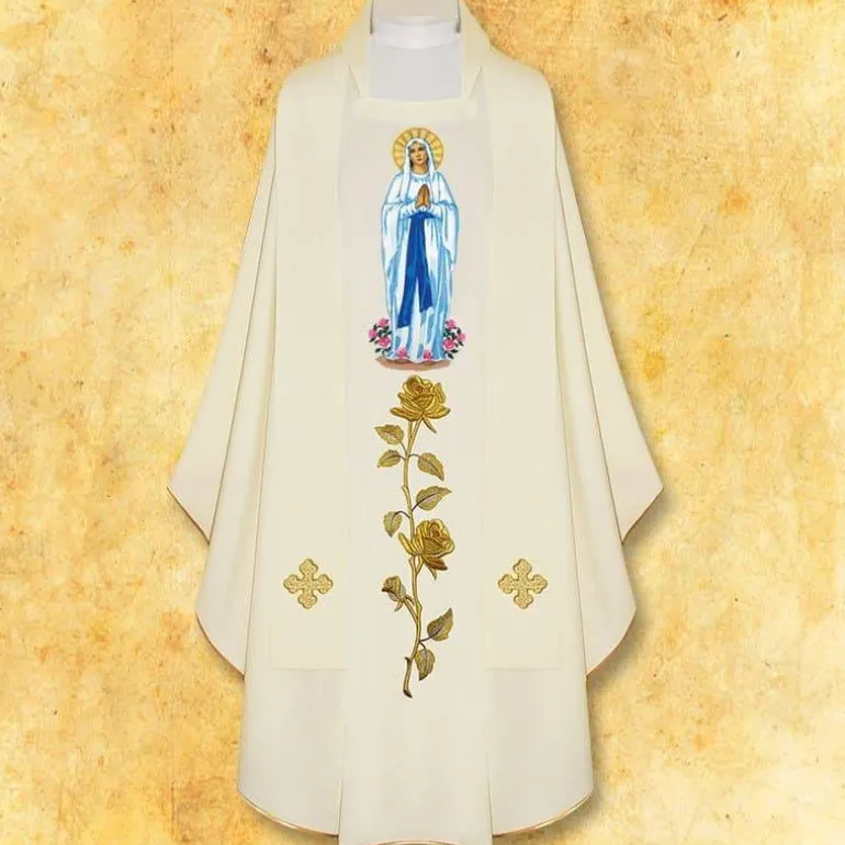 Articles Religieux JP Chasuble mariale Massabielle^ Mariale