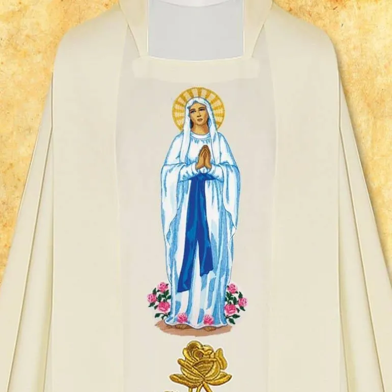 Articles Religieux JP Chasuble mariale Massabielle^ Mariale