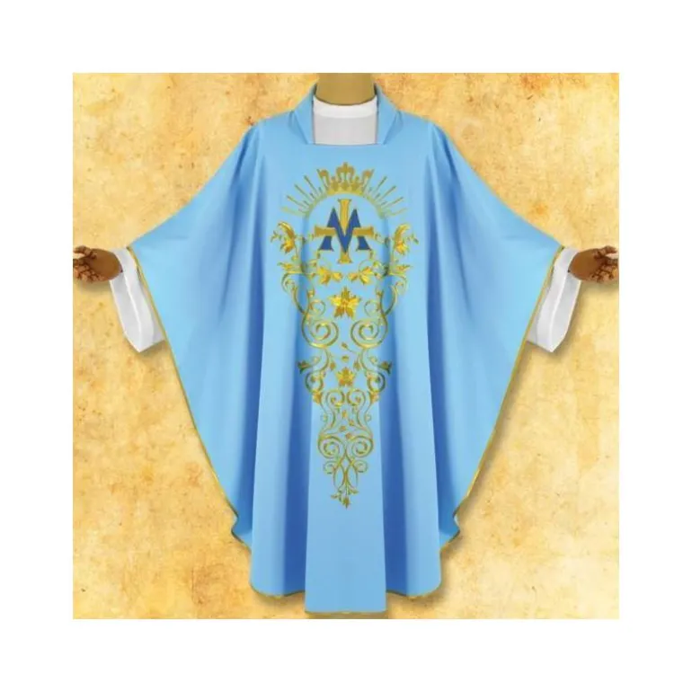 Articles Religieux JP Chasuble mariale pour messe^ Mariale