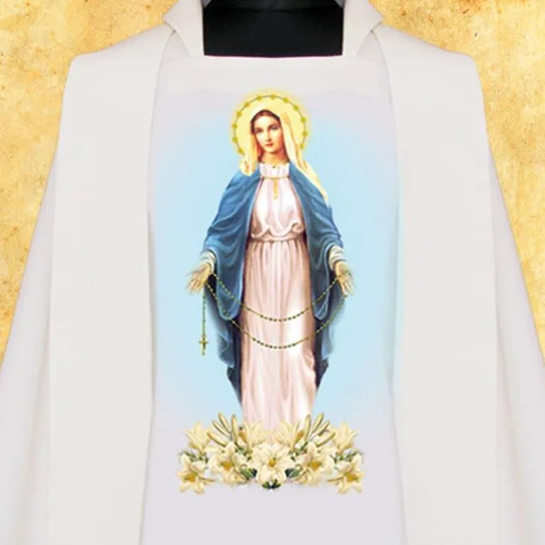 Articles Religieux JP CHASUBLE Notre Dame du Rosaire^ Mariale