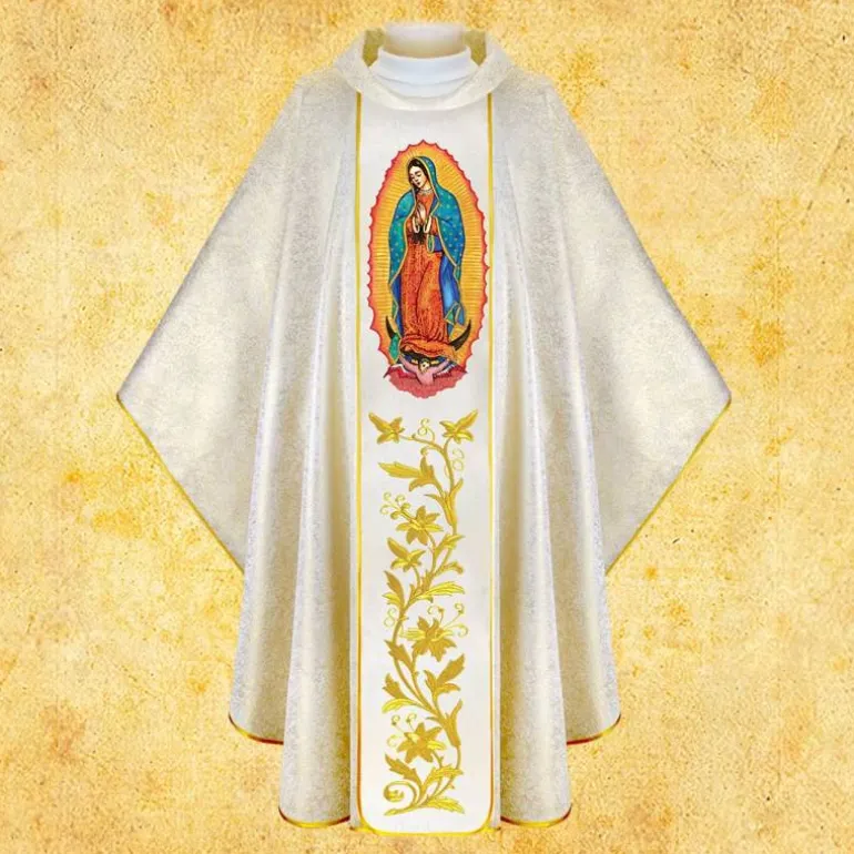 Articles Religieux JP Chasuble Notre Dame Guadelupe^ Visages De Saints