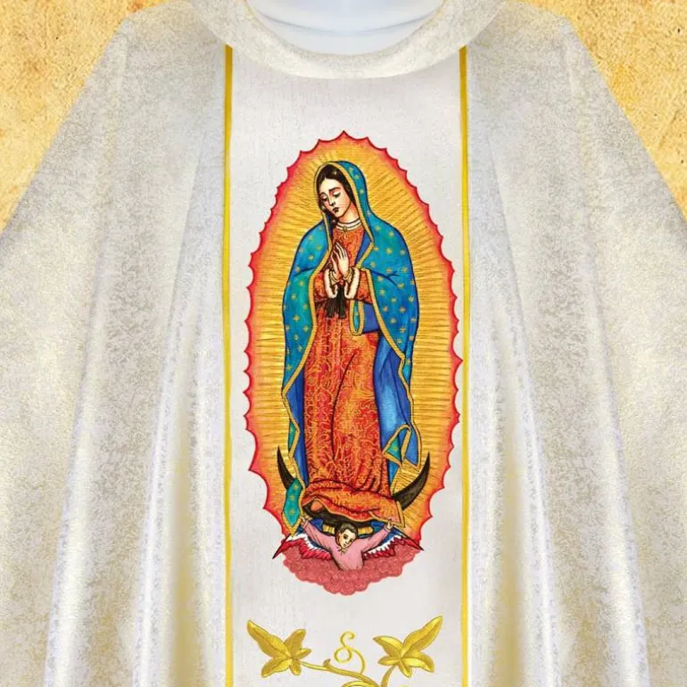 Articles Religieux JP Chasuble Notre Dame Guadelupe^ Visages De Saints