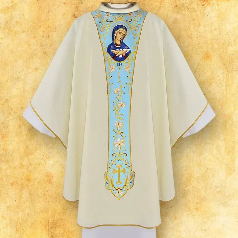 Articles Religieux JP Chasuble Notre Dame Pneumatofora^ Mariale