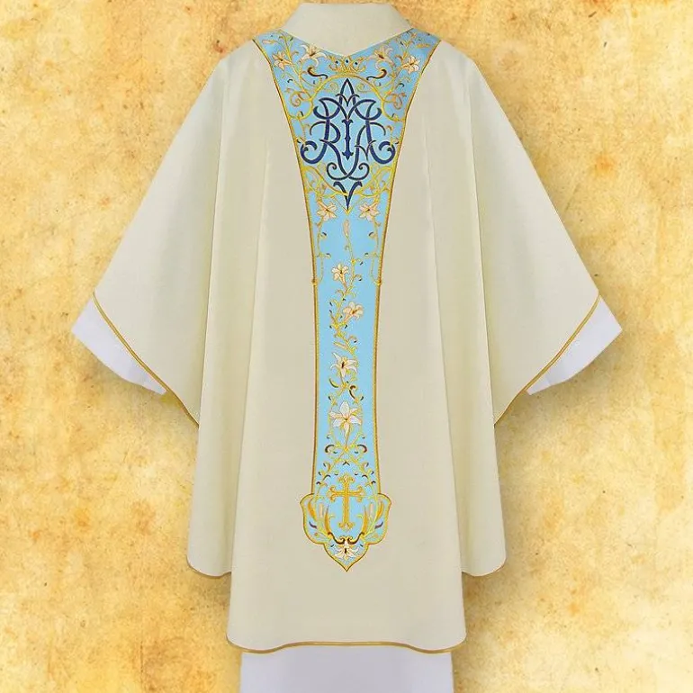 Articles Religieux JP Chasuble Notre Dame Pneumatofora^ Mariale