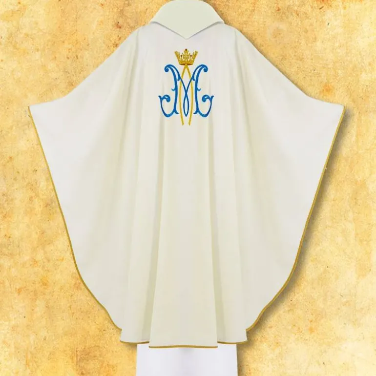 Articles Religieux JP chasuble pour messe Mariale^ Mariale