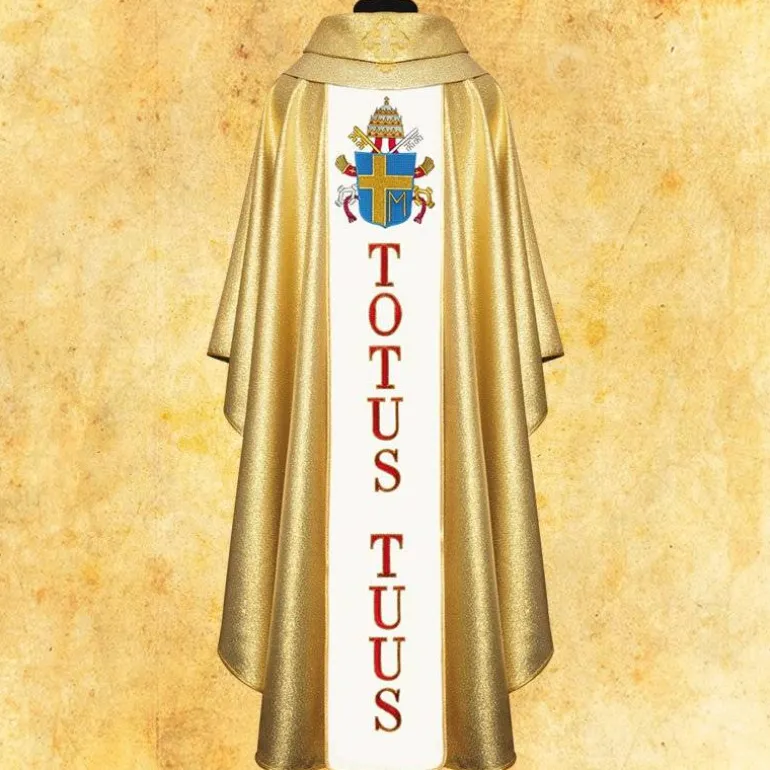 Articles Religieux JP chasuble pour messe Totus Tuus^ Visages De Saints